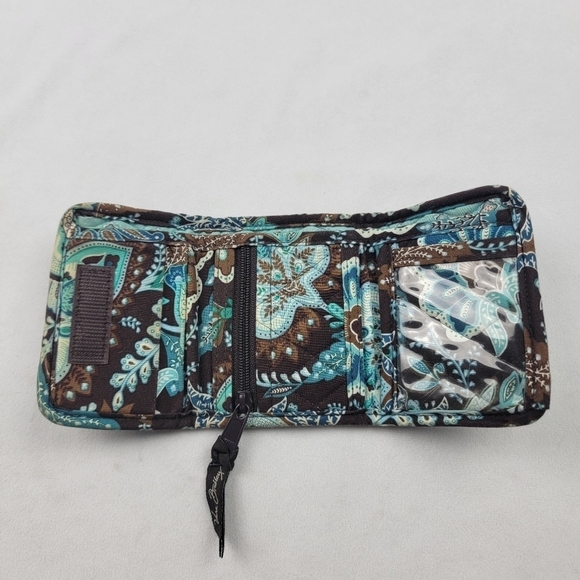 Vera Bradley Java Blue small velcro wallet - Picture 3 of 5